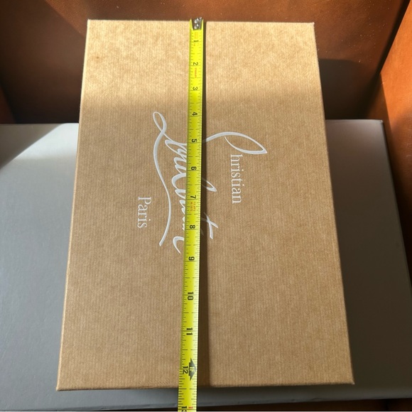 Empty Christian Louboutin Tan Shoes Box with Replacement Caps - Picture 7 of 8